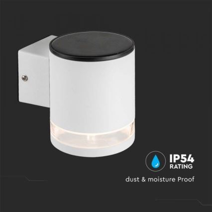 LED Applique solare da esterno LED/1W/3,7V 3000K IP54 1200 mAh bianco