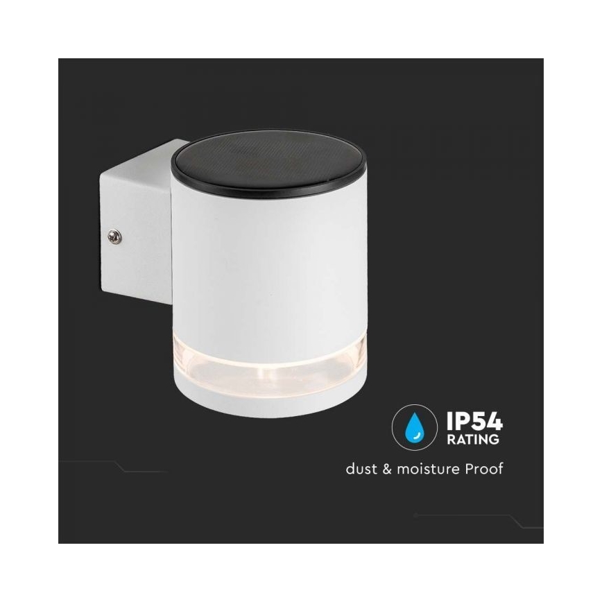 LED Applique solare da esterno LED/1W/3,7V 3000K IP54 1200 mAh bianco