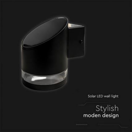 LED Applique solare da esterno LED/1W/3,7V 3000K IP54 1200 mAh nero