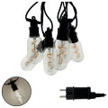 LED catena decorativa da esterno 6xLED/0,6W/230V 4,5 m IP44 nera