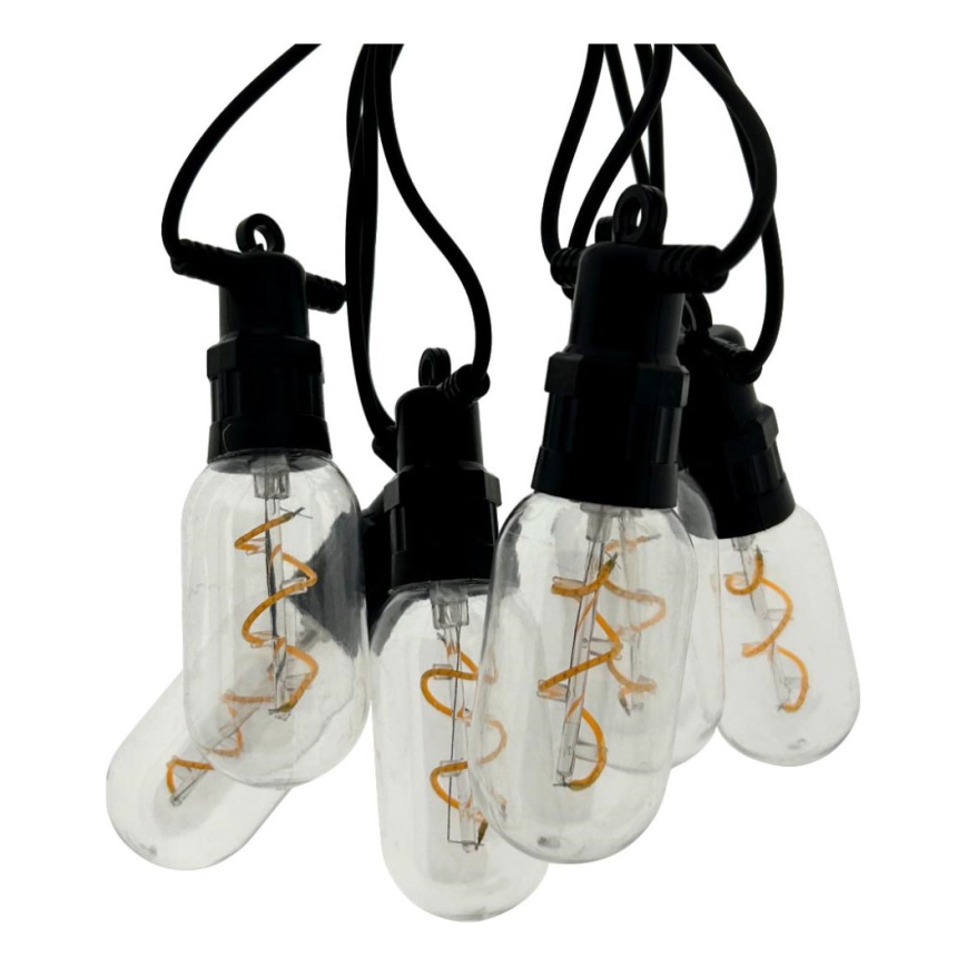 LED catena decorativa da esterno 6xLED/0,6W/230V 4,5 m IP44 nera