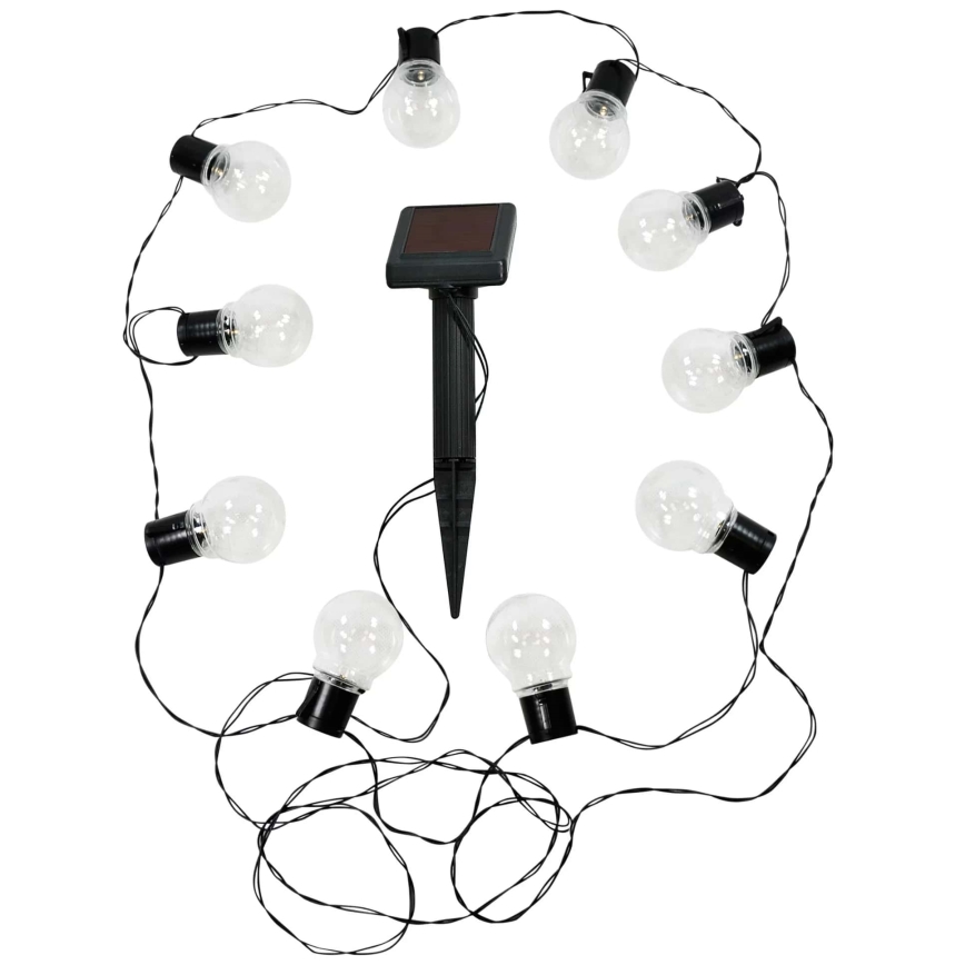 LED Catena decorativa solare LED/1,2V 300 mAh 3,8 m IP44