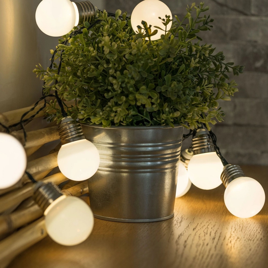 LED Catena decorativa solare LED/1,2V 300 mAh 3,8 m IP44