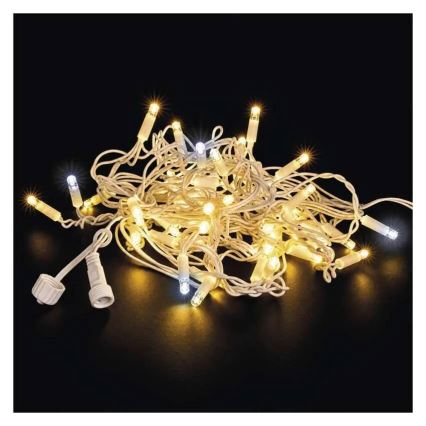 LED Catena luminosa da esterno 50xLED/3x0,4m IP44 bianco freddo/caldo