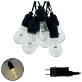 LED catena luminosa decorativa per esterni 10xLED/0,15W/230V 3,8 m IP44 nero