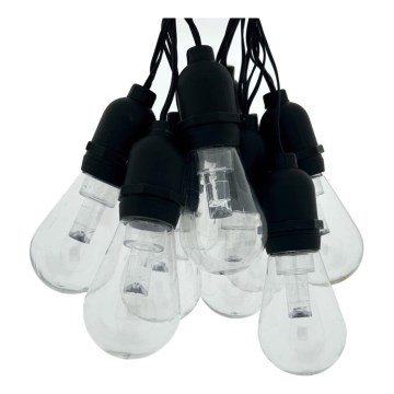 LED catena luminosa decorativa per esterni 10xLED/0,15W/230V 3,8 m IP44 nero