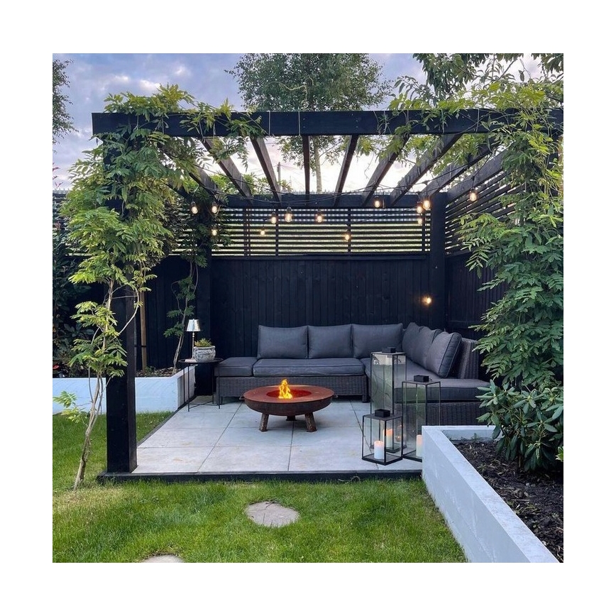 LED catena luminosa decorativa per esterni 20xE27/1W/230V 20,94 m IP44 nera