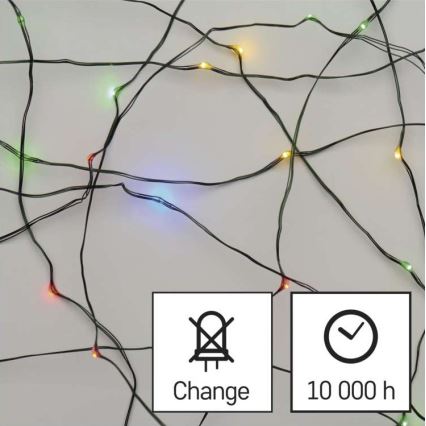 LED catena luminosa di Natale per esterni 150xLED/20m IP44 multicolore