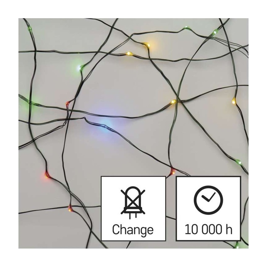 LED catena luminosa di Natale per esterni 150xLED/20m IP44 multicolore