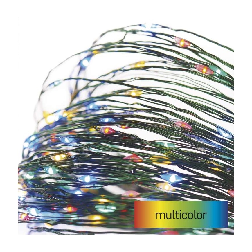 LED catena luminosa di Natale per esterni 150xLED/20m IP44 multicolore