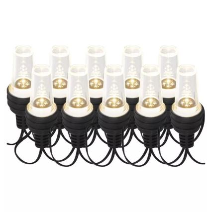 LED Catena luminosa natalizia da esterno 10xLED/9,5 m IP44 bianco freddo