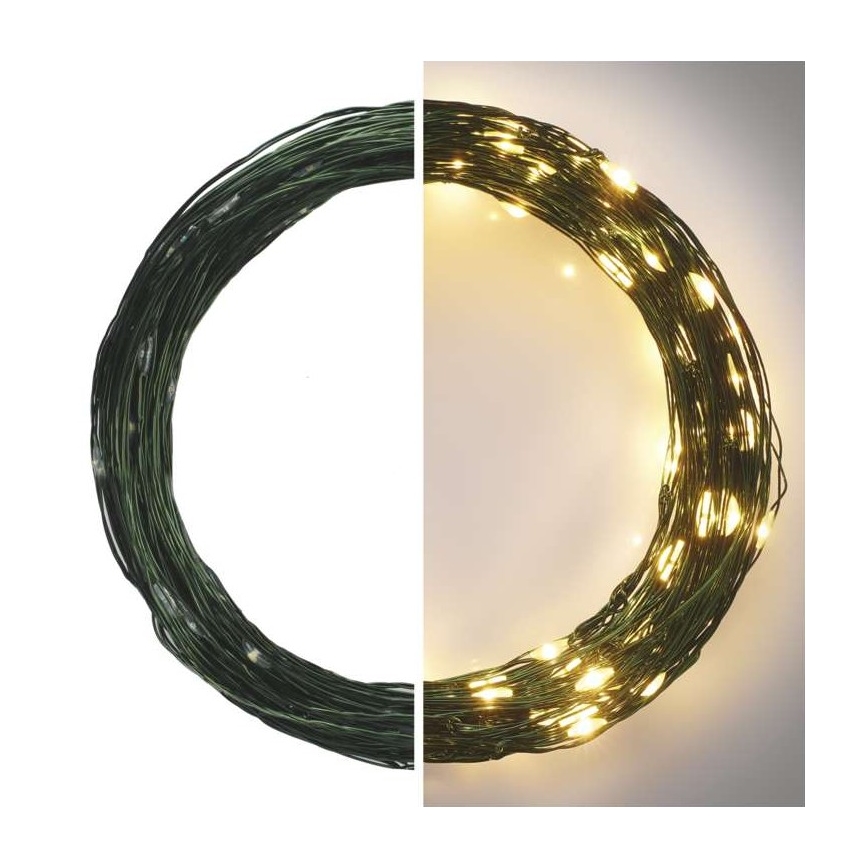 LED Catena luminosa natalizia da esterno 150xLED/20m IP44 bianco caldo