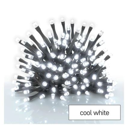 LED Catena luminosa natalizia da esterno 40xLED/3xAA 3,3m IP44 bianco freddo