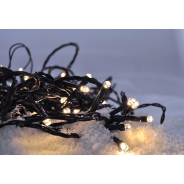 LED Catena luminosa natalizia da esterno 500xLED/8 funzioni IP44 55m bianco caldo