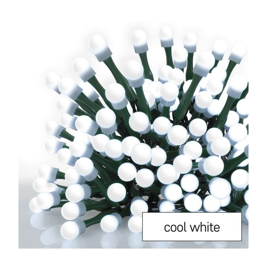 LED Catena luminosa natalizia per esterni 80xLED/13m IP44 bianco freddo