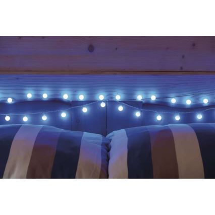 LED  catena luminosa per esterni 40xLED/9m IP44 blu