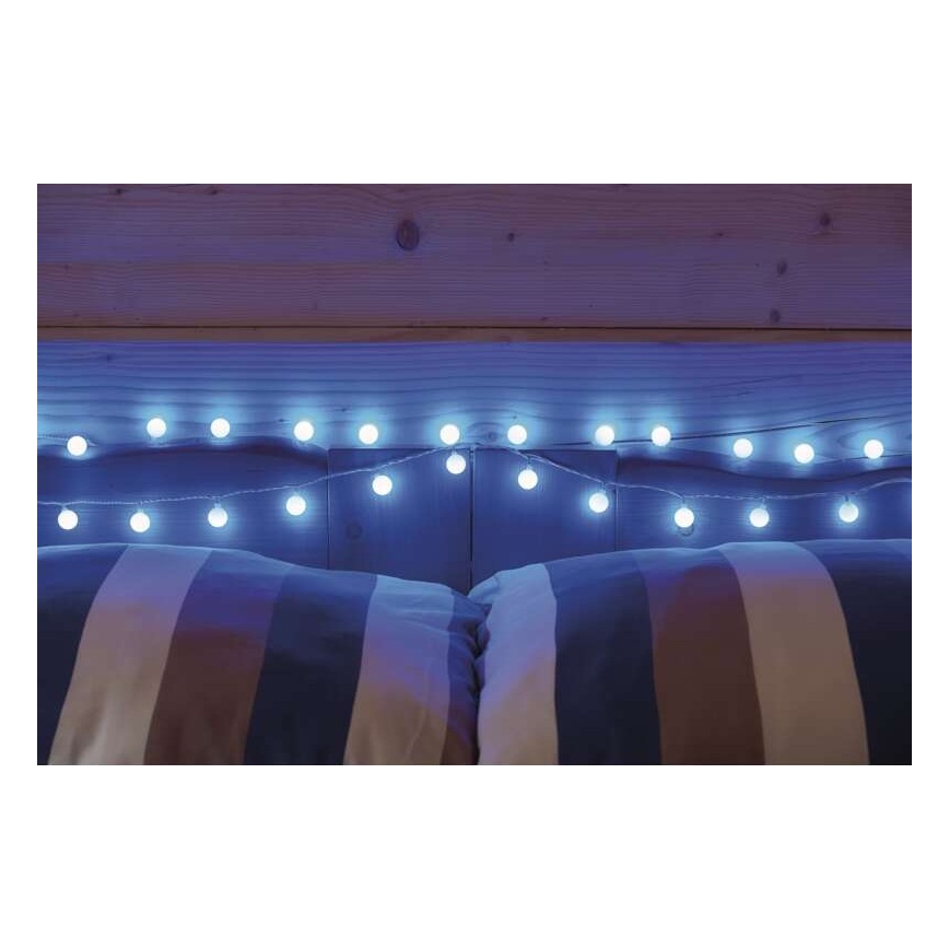 LED  catena luminosa per esterni 40xLED/9m IP44 blu