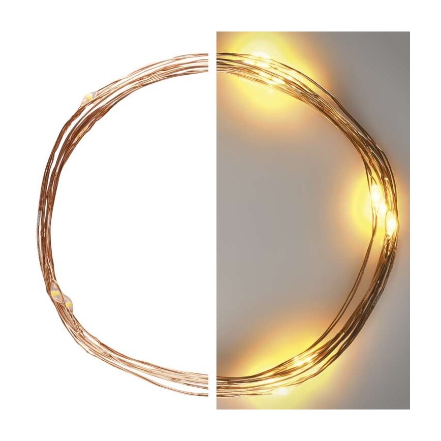 LED Catena natalizia 20xLED/2,4m bianco caldo