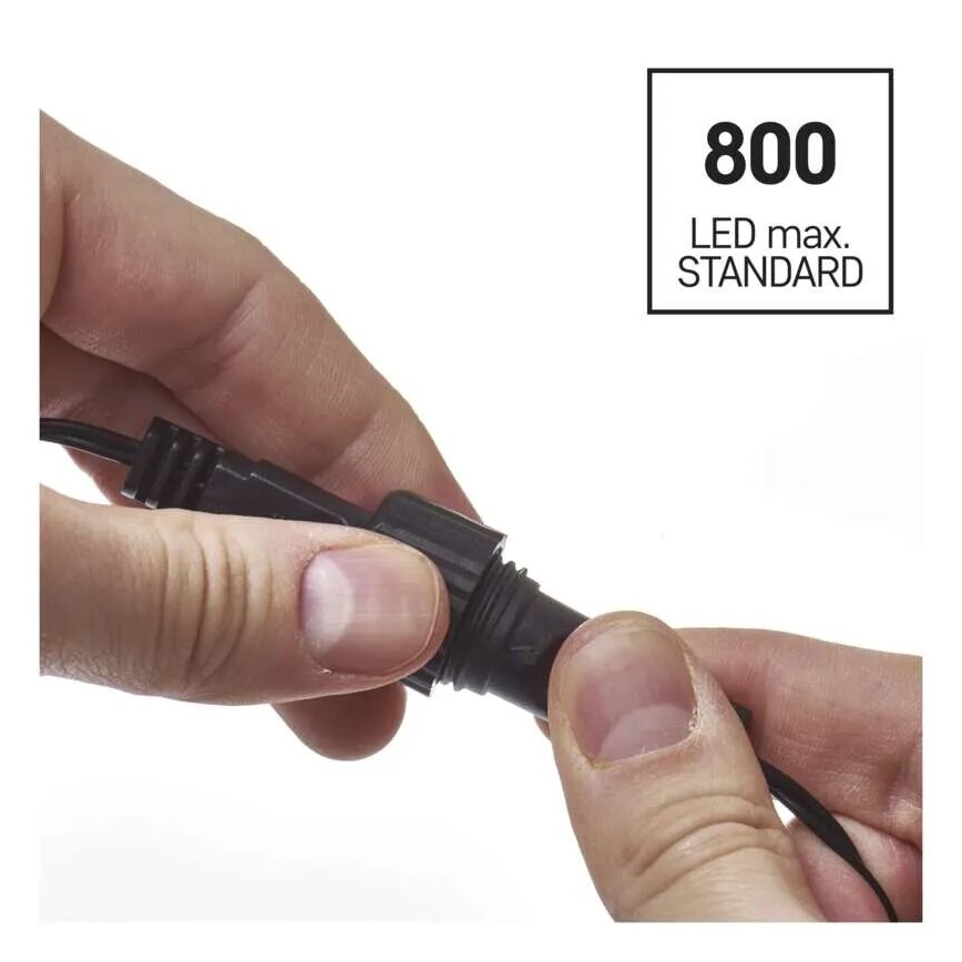 LED Catena per esterni 100xLED/2,5x0,9m IP44 bianco caldo