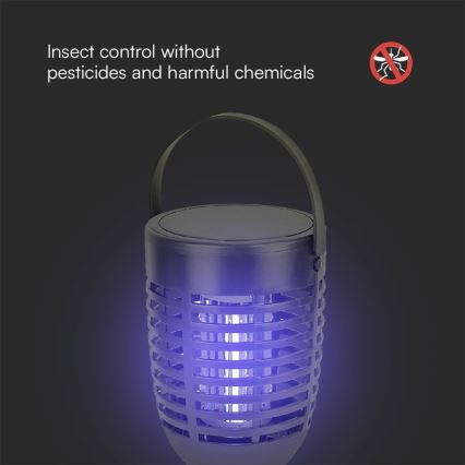 LED Cattura insetti solare LED/1,3W/3,7V IP24 20 mm