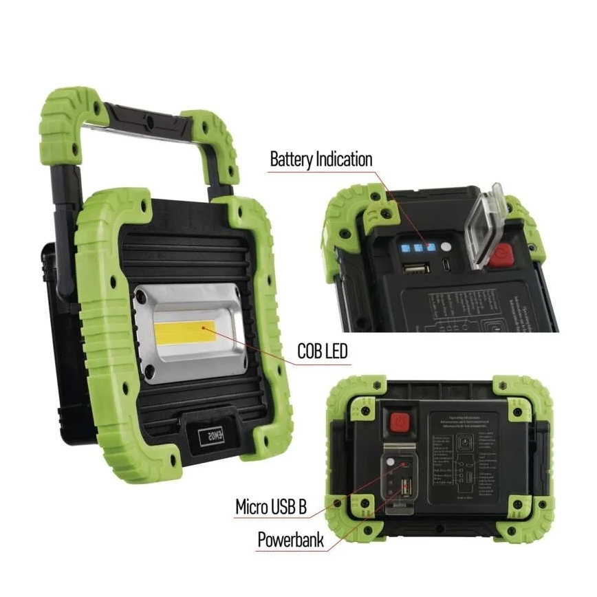 LED COB Ricaricabile per riflettore LED/3,7V 3000 mAh IP44