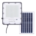 LED da esterno dimmerabile solare per riflettore LED/100W/3,2V 4500K IP65 nero + telecomando