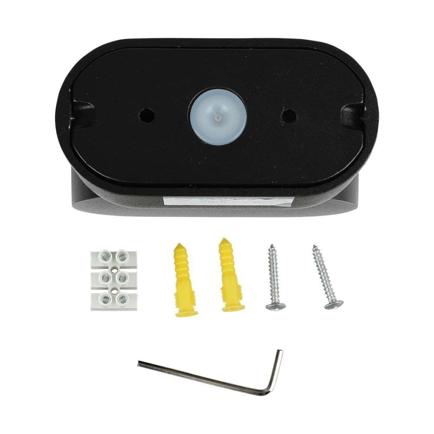 LED da esterno flessibile Applique LED/5W/230V 3000K IP65 nero