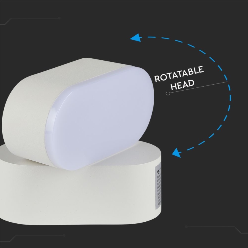 LED da esterno flessibile Applique LED/5W/230V 4000K IP65 bianco
