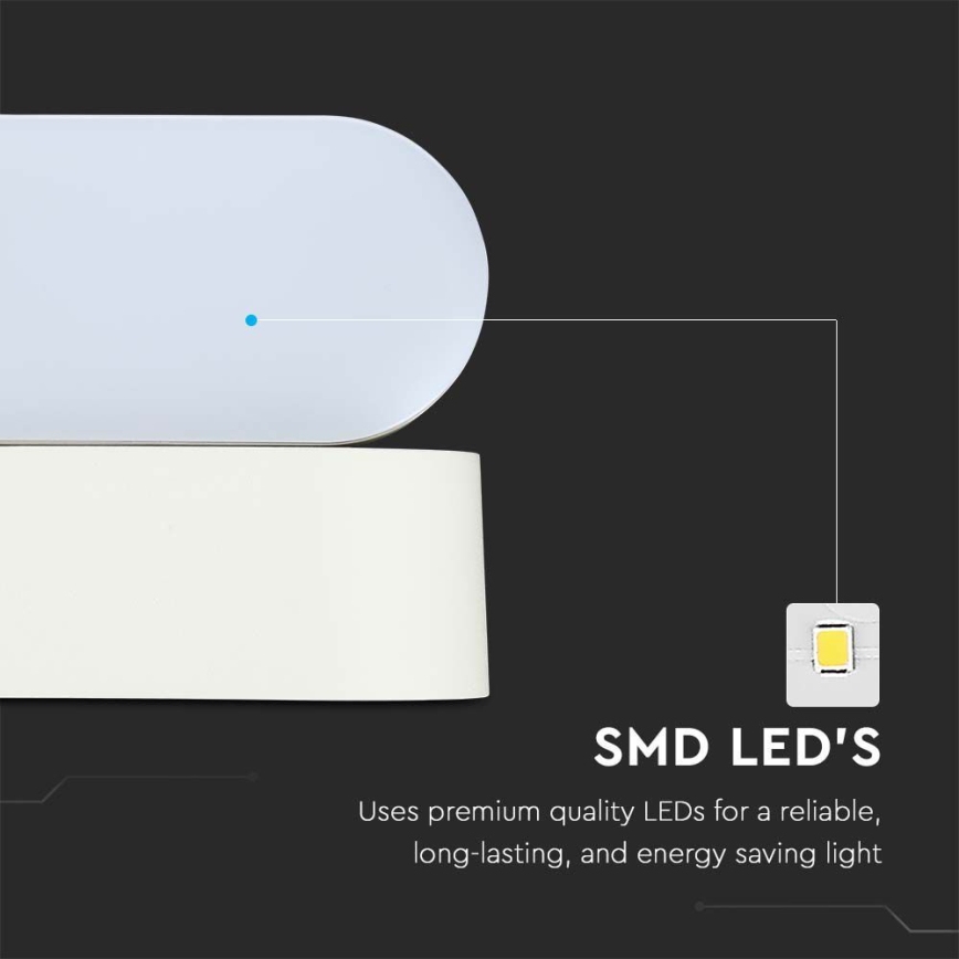 LED da esterno flessibile Applique LED/5W/230V 4000K IP65 bianco