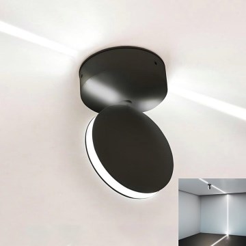 LED da esterno wall flexible chiaro LED/7W/230V 3000K IP65 nero