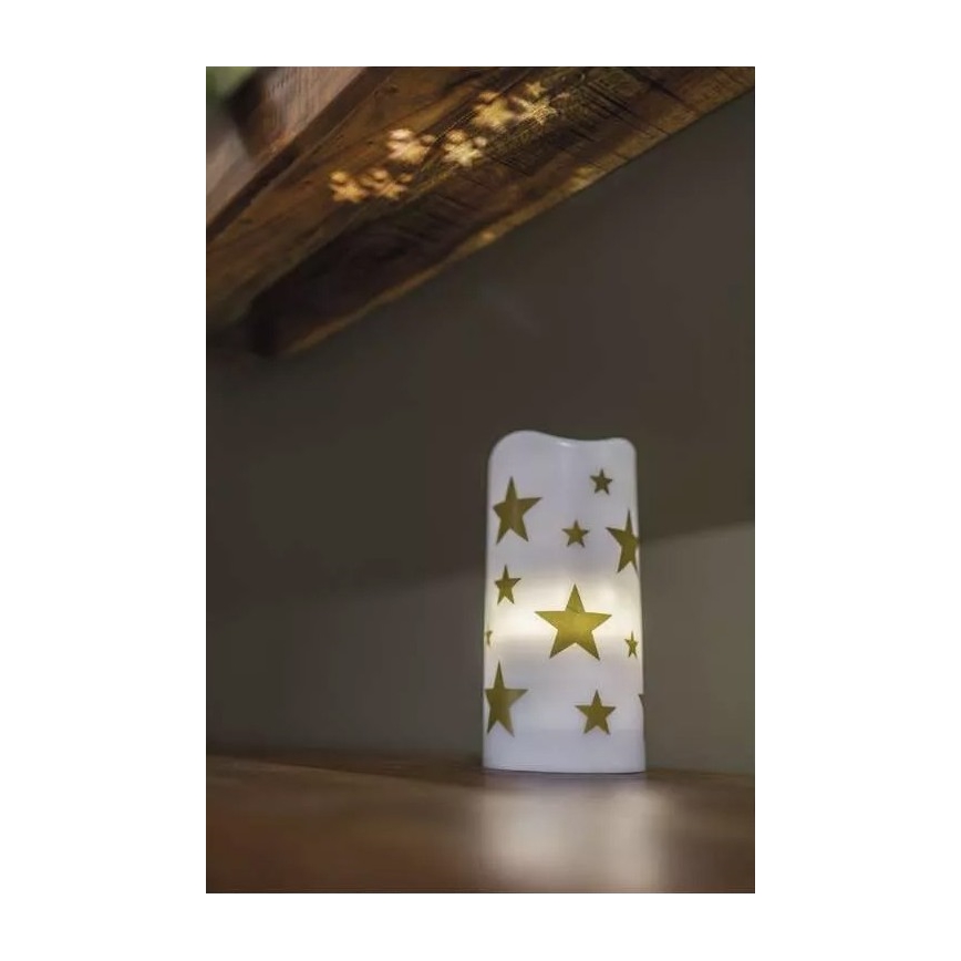 LED Decorativa proiettore LED/3xAAA stelle bianco caldo