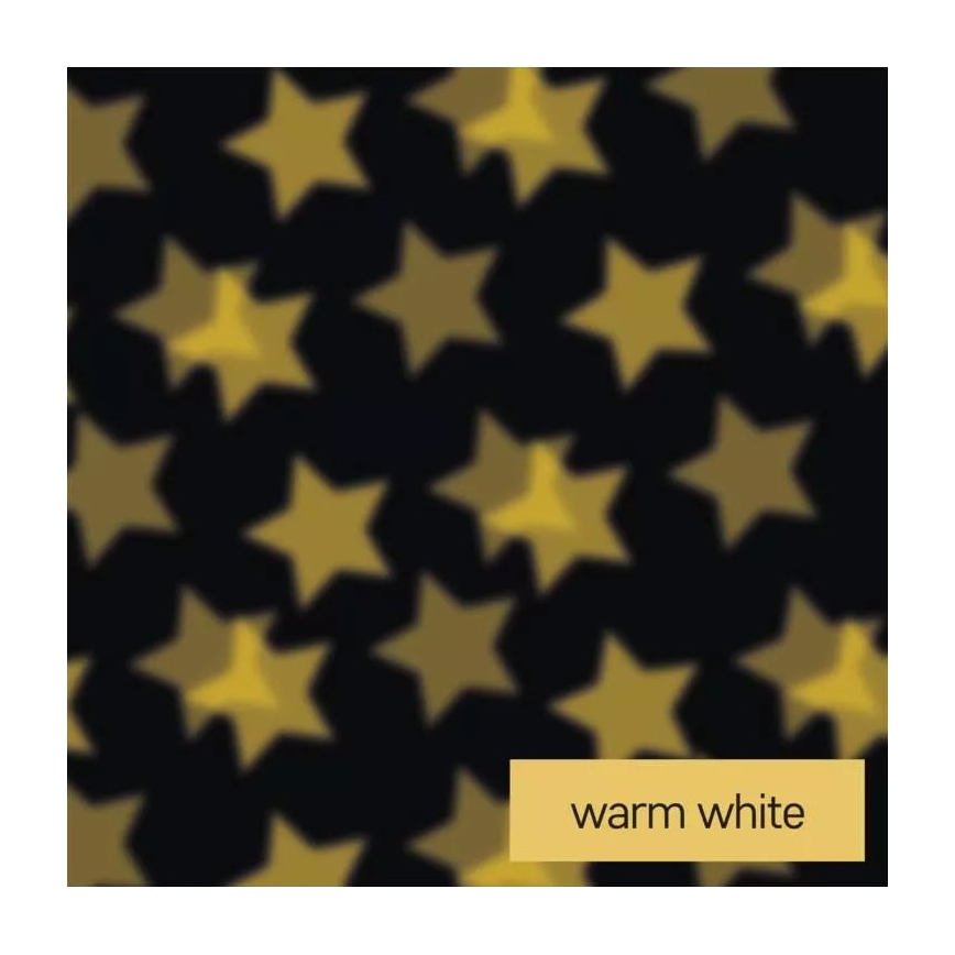 LED Decorativa proiettore LED/3xAAA stelle bianco caldo
