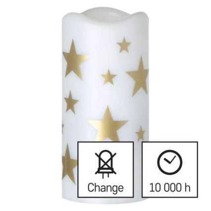 LED Decorativa proiettore LED/3xAAA stelle bianco caldo