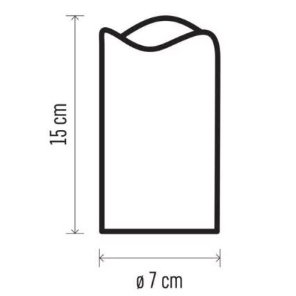 LED Decorativa proiettore LED/3xAAA stelle bianco caldo
