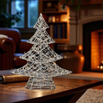 LED Decorazione natalizia 160xLED/230V 45 cm alberello bianco caldo