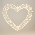 LED decorazione natalizia da esterno 500xLED/6W/230V 36 cm IP44 bianco caldo cuore/bianco