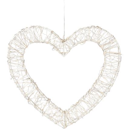 LED decorazione natalizia da esterno 500xLED/6W/230V 36 cm IP44 bianco caldo cuore/bianco