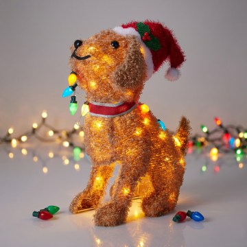 LED decorazione natalizia da esterno 70xLED/230V 55 cm IP44 cane