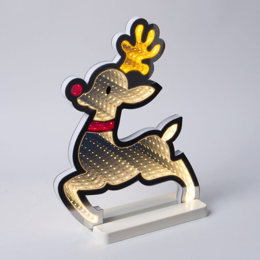 LED decorazione natalizia da esterno LED/3,6W/230V IP44 bianco caldo renna