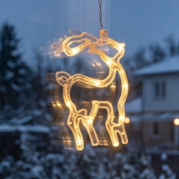 LED Decorazione natalizia LED/3xAAA/bianco caldo renna