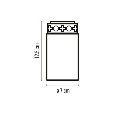 LED Decorazione per esterni 1xLED/2xC IP44 rosso