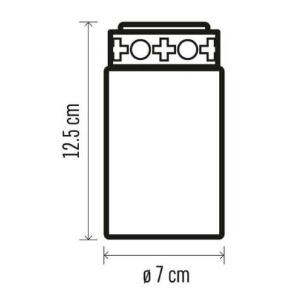 LED Decorazione per esterni 1xLED/2xC IP44 rosso