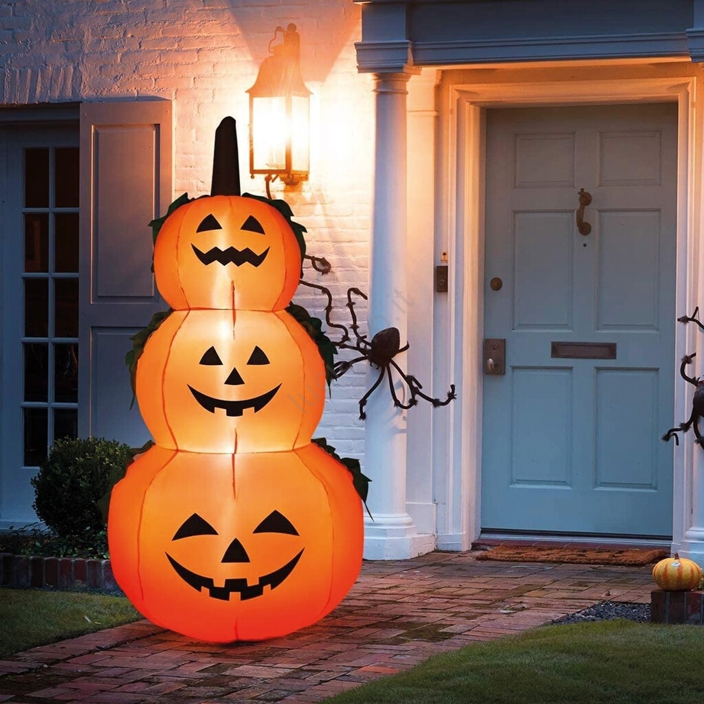 PTS Stregone Gonfiabile Per Halloween 2,1 M | Decorazione Esterna Con Luci LED | Resistente Alle Intemperie | Inclusi Picchetti E Teli