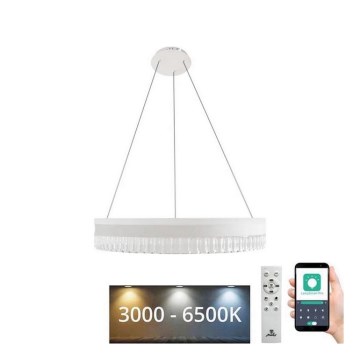 LED Dimmerabile cristallo lampadario su filo LED/80W/230V 3000-6500K bianco + telecomando
