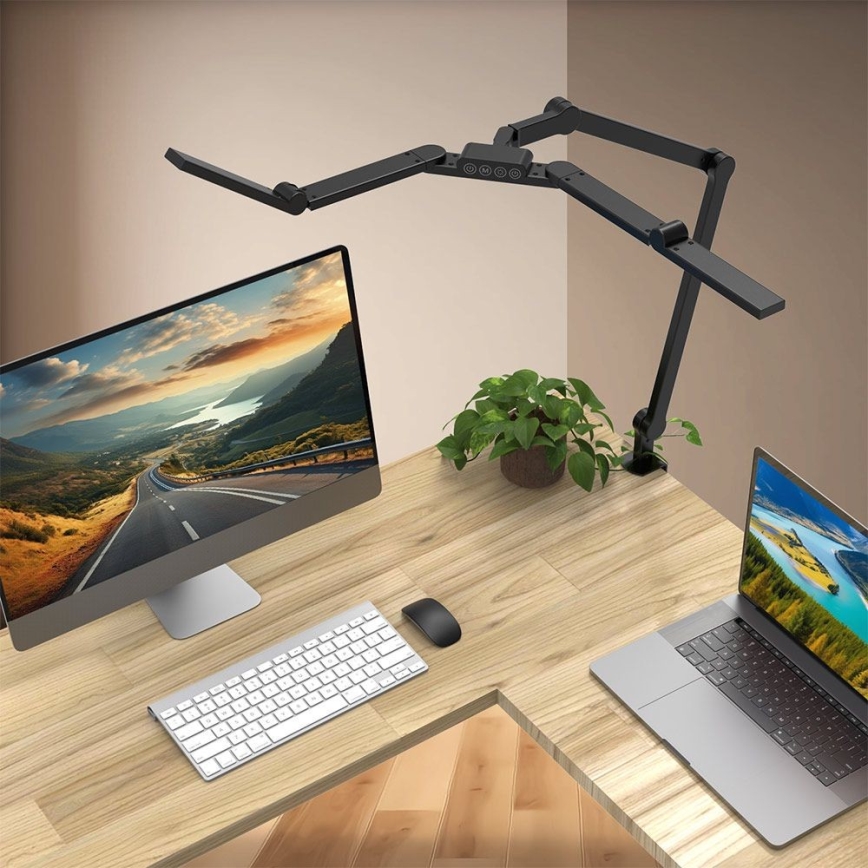 LED Dimmerabile touch flessibile lampada da tavolo POINTIQ LED/24W/230V 3000-6500K CRI 92 nero