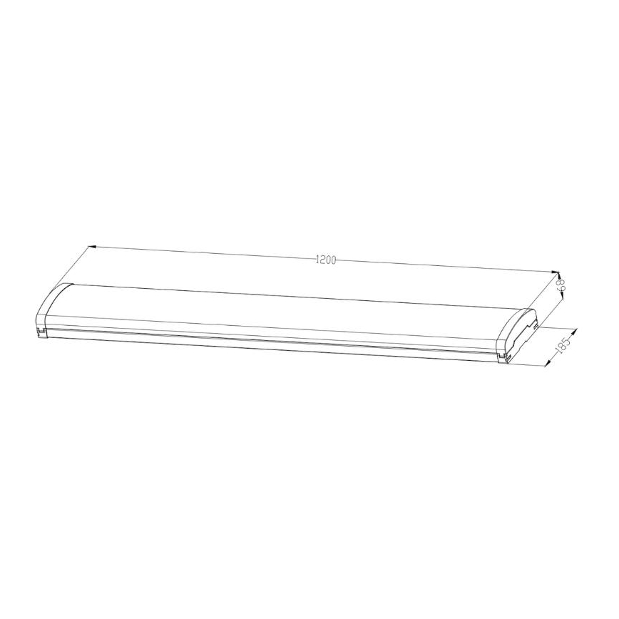 LED Dimmerabile fluorescente chiaro LED/35W/44W/52W/60W/230V 4000K 120 cm