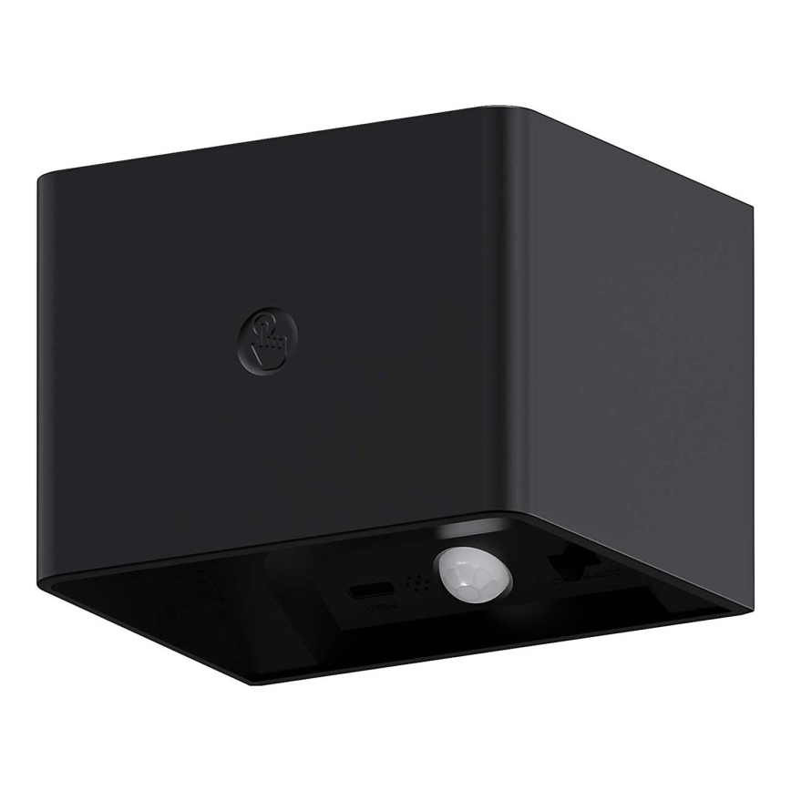 LED Dimmerabile muro touch chiaro con sensore MIRI LED/2,5W/3,7V 3000/4000/6400K 4000 mAh nero