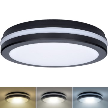 LED Dimmerabile per esterni soffitto chiaro LED/36W/40W/44W/230V 3000/4000/6500K IP65 nero