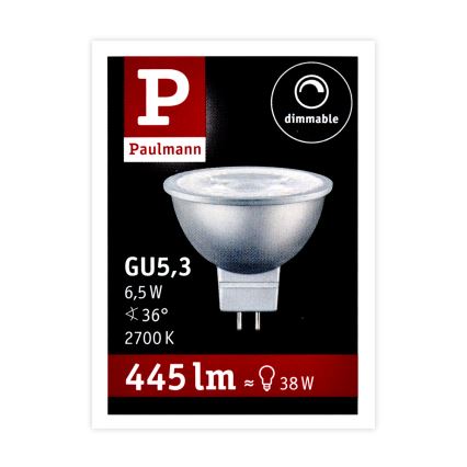 LED Dimmerabile per riflettore lampadina GU5,3/6,5W/12V 2700K - Paulmann 28759