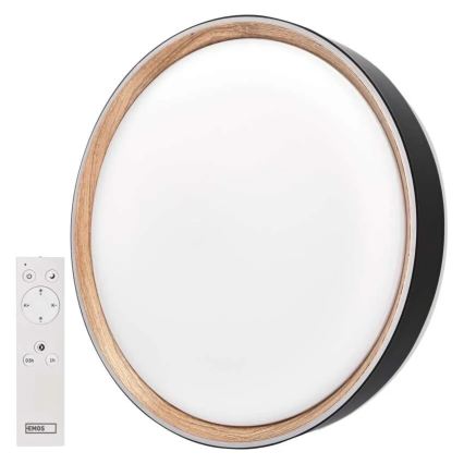 Plafoniera dimmerabile LED ILVI LED/45W/230V 2700-6500K Ø 50 cm nero/beige + telecomando
